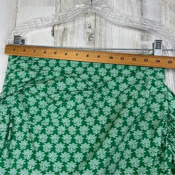 RHODE Green Asymmetric Felicity Scalloped Ruffle Skirt Women's Size 6 - Picture 11 of 13